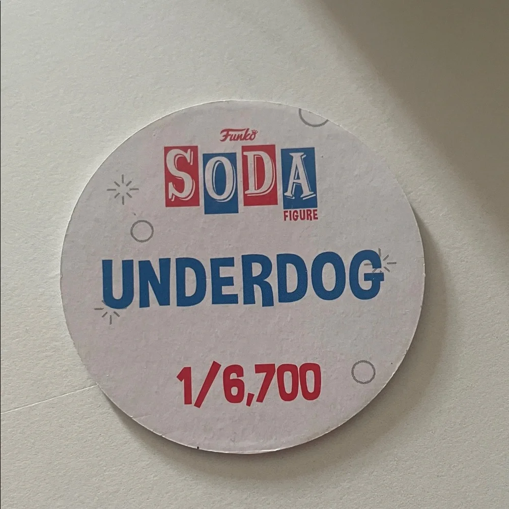 Funko Soda Underdog Figure in Red and Blue
